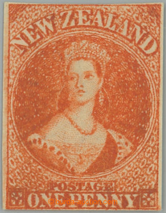 263335 - 1862 SG.33, Viktorie (Chalon Head) 1P orange vermillion, nez