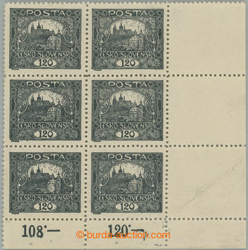 263356 -  Pof.21D, 120h grey, LR corner vertical block of 6 with cont