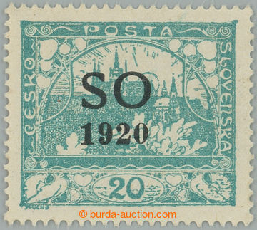 263375 -  Pof.SO6NA, 20h blue-green, unissued, with comb perforation 