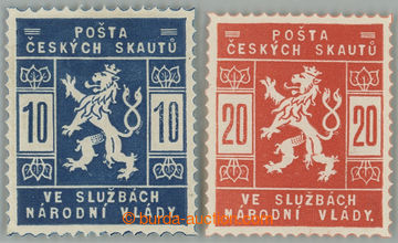 263394 - 1918 Pof.SK1-SK2, 10h blue and 20h red; superb, exp. Vrba