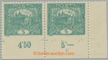 263406 -  Pof.4L production flaw + plate mark, 5h blue-green, nepřep