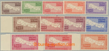 263449 - 1954 Mi.80-91, Map 2p - 2R; complete set mint never hinged, 