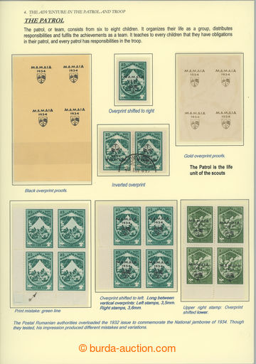 263450 - 1934 SCOUTING / Mi.468, 470, overprint scout 25B + 25B blue-