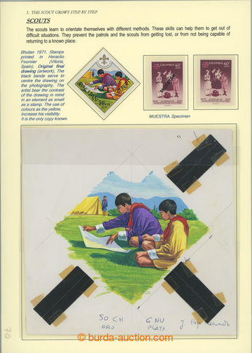 263469 - 1972 SCOUTING / PLATE PROOF  Mi.482, 60. Anniv of scouting 5