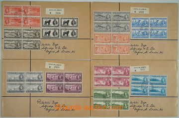 263471 - 1938 4 philatelically influenced Reg letters franked with co