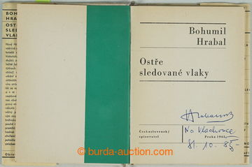 263473 - 1985 HRABAL Bohumil (1914-1997), významný český prozaik,