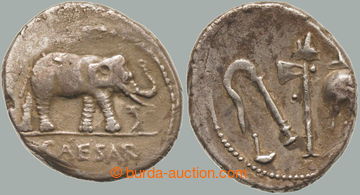 263486 - 49 BC ŘÍM / C. Iulius Caesar (49-44 př. Kr.), Ag denár, 