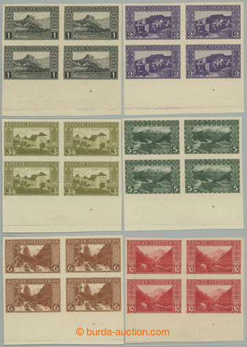 263527 - 1906 ANK.29U-44U, Landscape 1H - 5 K, complete imperforated 