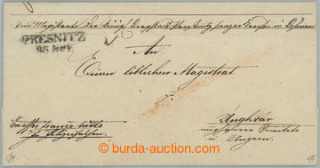 263528 - 1840 CZECH LANDS / folded letter with straight line postmark