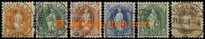26355 - 1882 Standing Helvetia  Mi.58 - 64 YC, nice pieces, c.v.. 65