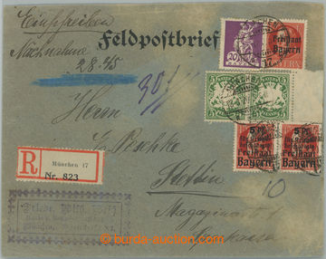 263550 - 1920 commercial Reg letter C.O.D. 28,45M to Szczecin, with m