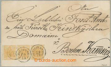 263558 - 1858 letter from Děčín to Česká Kamenice, franked with 