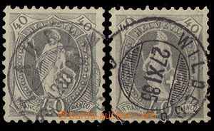 26357 - 1899 Standing Helvetia Mi.69A + 69C, c.v.. 290 MiM
