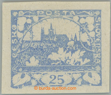 263581 -  Pof.10Nc, 25h ultramarine; mint never hinged, wide margins,