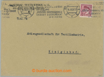 263600 - 1939 1. DAY / independent Slovakia, commercial letter to Dvo