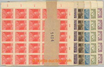 263614 - 1918 COUNTER SHEET / Mi.213-218, Charles and Zita 10f - 50f,