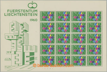 263657 - 1960 Mi.398, PL EUROPA 20x 50Rp; bezvadný blok, kat. 1.300