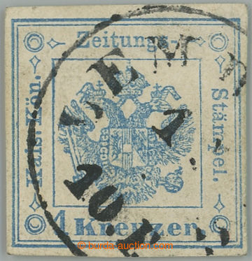 263661 - 1858 NOVINOVÉ KOLKOVÉ ZNÁMKY / Ferch.2I, Znak 1Kr, PROVIS