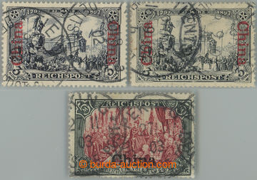 263680 - 1901 Mi.26I, 26II, 27III, 2 pcs of value 3M, 1 pcs of value 