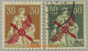 263698 - 1919-1920 Mi.145, 152, Airmail 30C (hinged) and 50C used, c.