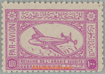 263699 - 1949 Mi.34, Air 100 Guerche violet; highest value, VF, c.v..