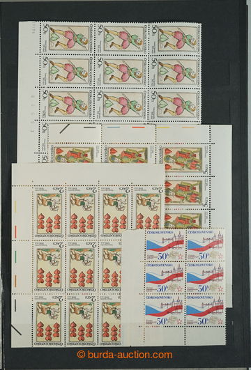 263710 - 1945-1992 [COLLECTIONS]  VÍCEBLOKY / selection of corner bl