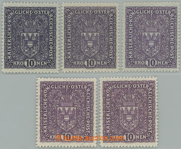 263719 - 1918 POSTAGE STAMPS / VELKÝ ZNAK / Pofis. 203Ia, 203Ib, 207