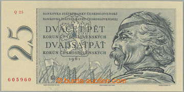 263723 - 1961 Ba.97b, 25Kčs 1961, série Q25; bezvadná