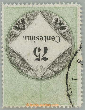 263770 - 1854 LOMBARDSKO - BENÁTSKO / revenue 1. issue 75 Centesimi,