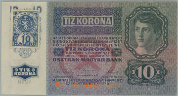 263814 - 1919 Ba.1a, 10K 1915 se stříhaným kolkem, série 1210; ve