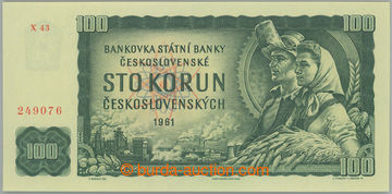 263817 - 1961 Ba.98Aa, 100Kčs 1961, II. vydání, série X43; zcela 