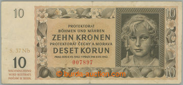 263826 - 1942 Ba.37c, 10K 1942, rarer set 37 Nb; folded on/for osminy