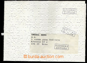 26389 - 1995? Braille mailing, folded letter written blind type with