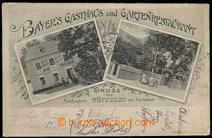 26417 - 1910 TEPLIČKA (Töppeles) - Bayers Gasthaus, 2-záběrová 