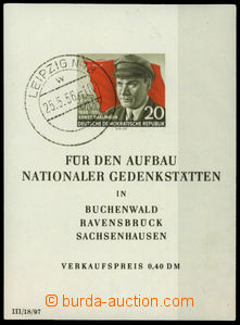 26419 - 1956 aršík Mi.520B, Block 14, DR Leipzig N 18, 25.5.56, n�
