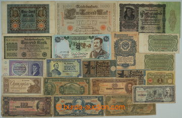 264211 - 1910-1990 [SBÍRKY]  SESTAVA / 35ks různých bankovek z uve