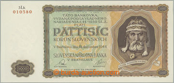 264225 - 1944 Ba.N5, 5000Ks 1944, série 3Lk, perforace SPECIMEN naho