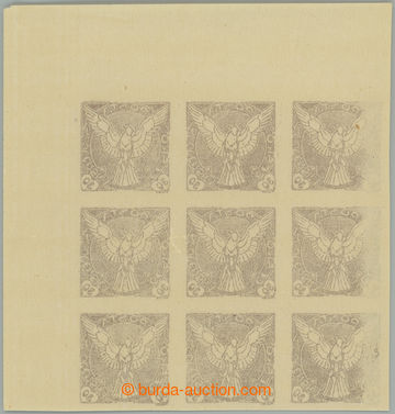 264296 - 1918 Pof.NV6 VV, Sokol 30h hnědá, pravý horní rohový 9-