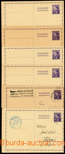 26479 - 1942 CDV16  sestava 6 ks s posunem ořezu, z toho 2x prošl�