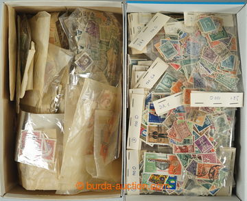 264925 - 1880-1970 [COLLECTIONS]  STAMPS IN BAGS / in two boxes from 