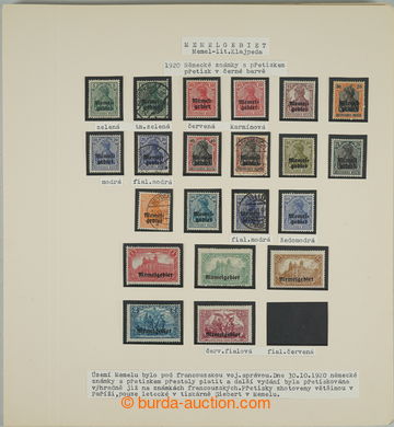 265119 - 1920-1923 [COLLECTIONS]  MEMEL /  fine collection on 22 page