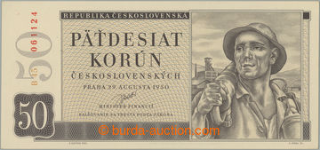 265182 - 1950 Ba.85b, 50Kčs 1950, II. vydání, série B45; velmi p