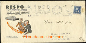 26557 - 1937 Komenský 40h, Pof.300, na dopise zaslaném jako sdruž