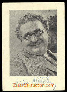 26616 -  PIŠTĚK Theodor, actor, printed photo signed whole name, s