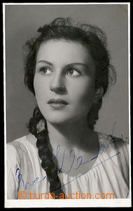 26619 -  KLENOVÁ Eva, herečka, podepsané foto, zachovalé.