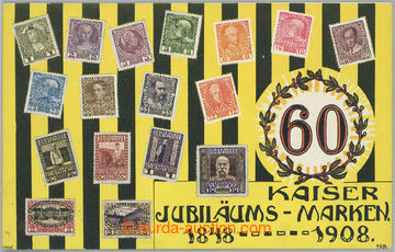 266214 - 1908 60 Kaiser Jubiläums - Marken 1848-1908, pohlednice mal