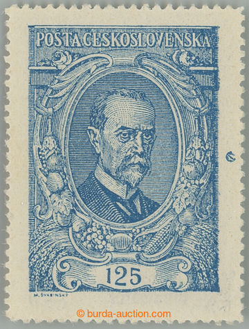 266292 -  Pof.140a, 125h ultramarínová, II. typ, otisk hřebíčku 