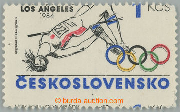 266558 - 1984 Pof.2663N, Olympiáda Los Angeles 1Kčs, z politických