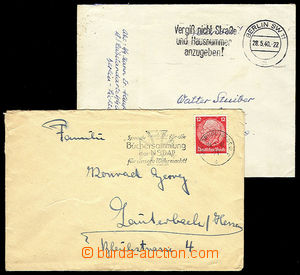 26686 - 1940 - 41 2 pcs of letters sent members SS units, 1x CDS Ber