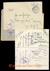 26689 - 1942 - 44 sestava 7ks celistvostí s razítky vojenských la